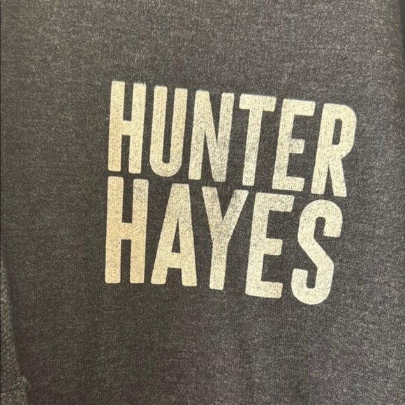 Hunter Hayes Hear Me Out Dark Gray Graphic Hoodie in Size Large - Picture 3 of 8